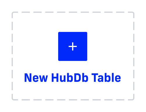 add new hubdb table